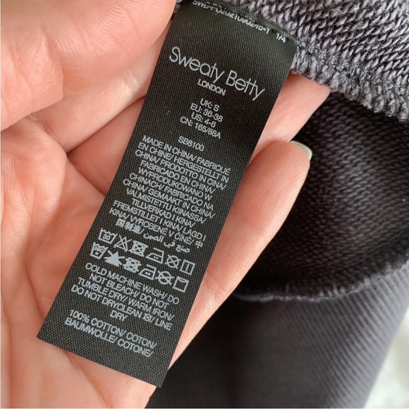 NWT Sweaty Betty One and Done Sweat Dress Size S Gray Oversized Mock Neck $98 - Picture 9 of 9